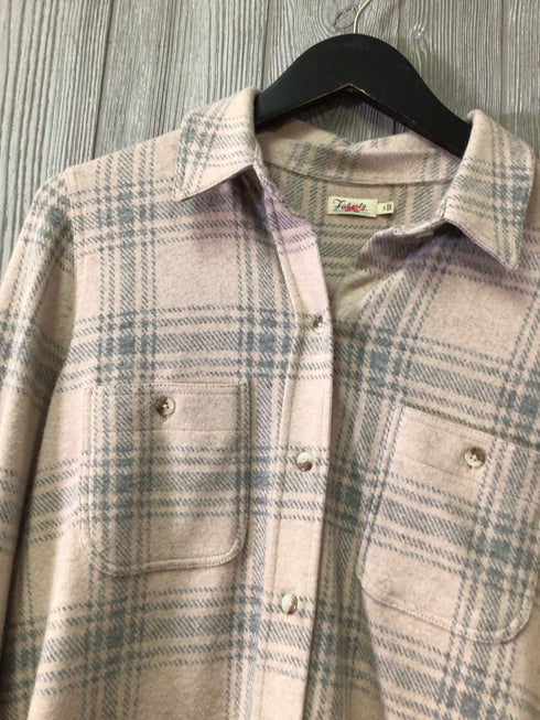 Faherty plaid Sweater Shirt Size Small
